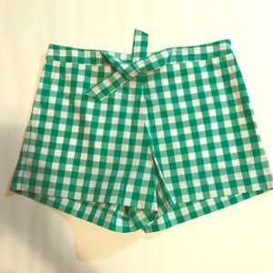 NWT Green Gingham Draper James Shorts